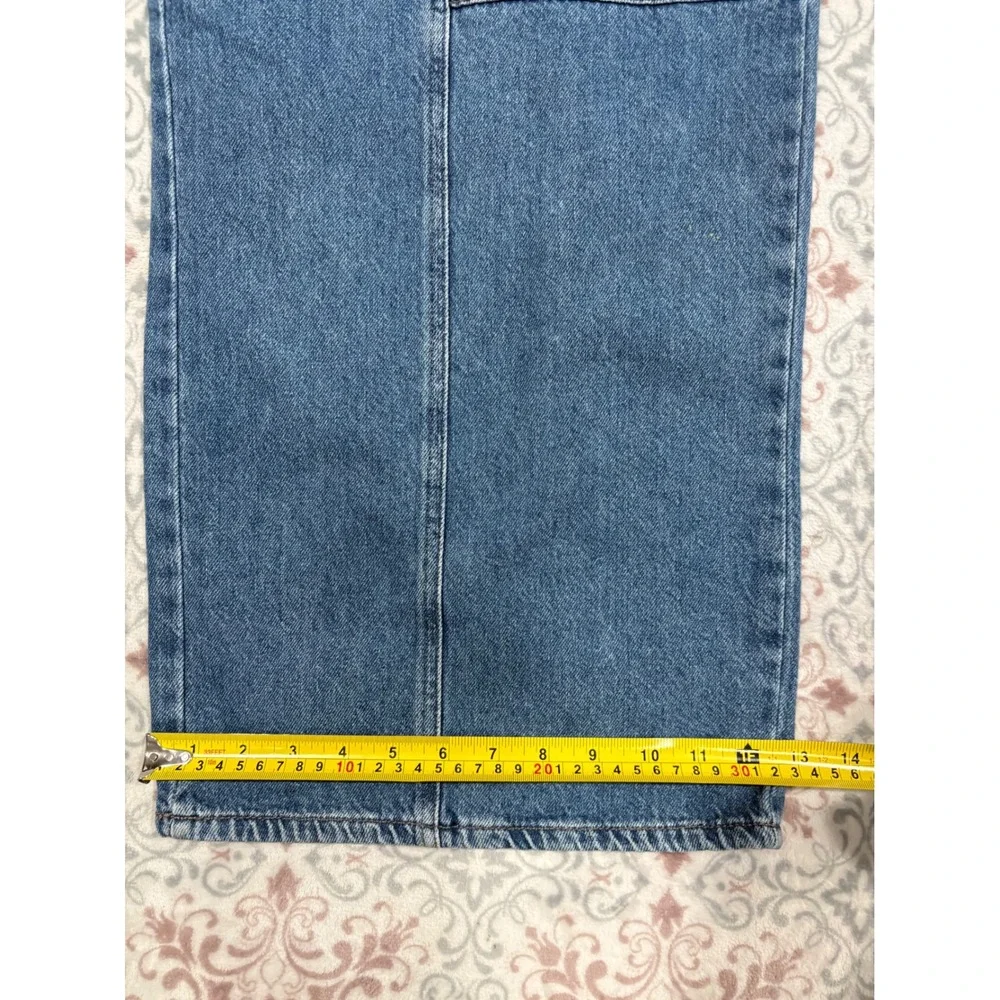 Forever 21+ Premium Blue Cargo Jeans Wide Leg High Rise Plus Size 18 Elastic Bac